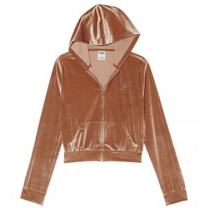 Victoria Secret Pink Velour Zip Up